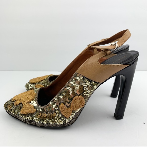 Dries Van Noten Shoes - Dries Van Noten Sequin embellished Slingback pumps